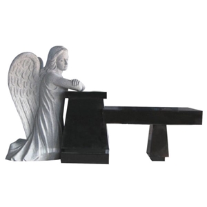 Absolute Black Granite Angel Monuments