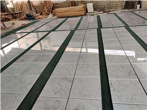 Bianco Carrara White Marble Flooring Tiles