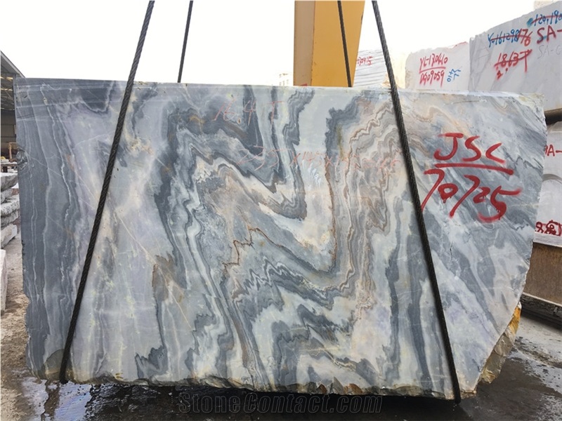 Colorful Moonet Sky Marble Blocks from Quarry