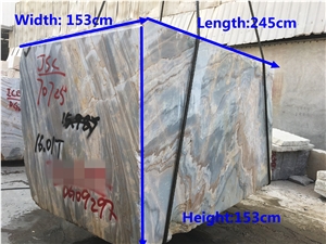 Colorful Moonet Sky Marble Blocks from Quarry