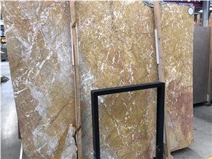 Kellen Gold Marble Slabs For Interior Decoration