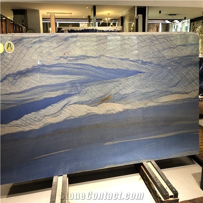 Luxury Blue Qartize Big Size Wall Cladding Slabs