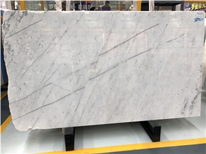 New Burma Bianco Carrara Venato Light Vein, Myanmar White Marble Slabs