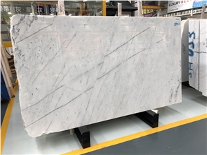 New Burma Bianco Carrara Venato Light Vein, Myanmar White Marble Slabs