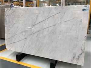 New Burma Bianco Carrara Venato Light Vein, Myanmar White Marble Slabs