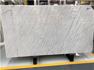 New Burma Bianco Carrara Venato Light Vein, Myanmar White Marble Slabs