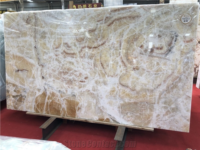 Rainbow Ice Jade Slabs for Wall Panel