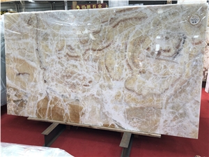 Rainbow Ice Jade Slabs for Wall Panel
