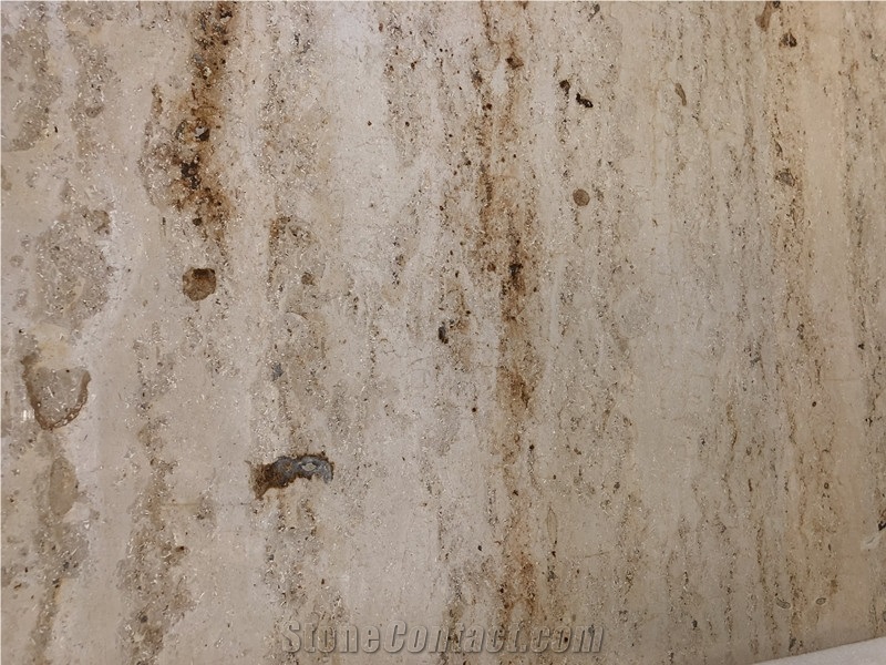 Roman Beige Travertine Wood Grain Travertine Slabs