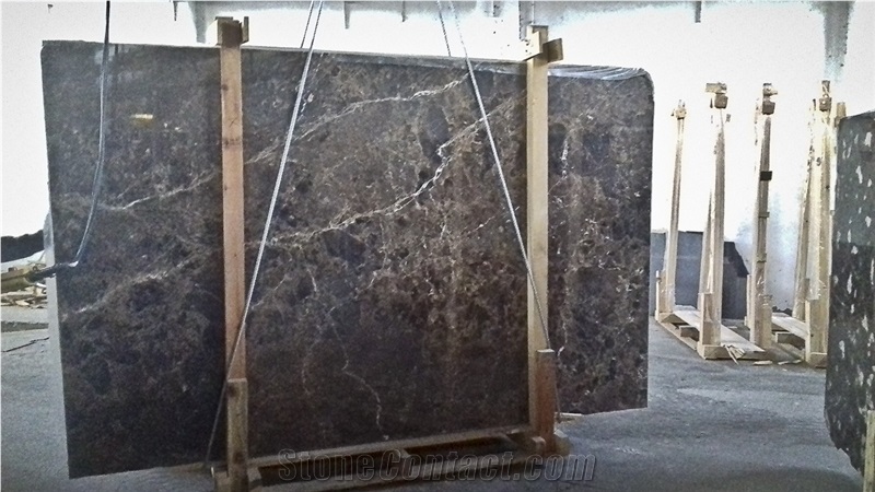 Dark Emperador Marble Polished Slabs, Marron Emperador Marble