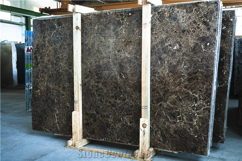 Dark Emperador Marble Polished Slabs, Marron Emperador Marble