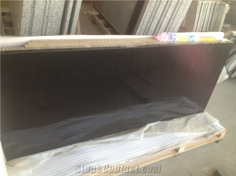 Absolute Black Ds Granite Slabs, Indian Black Tile