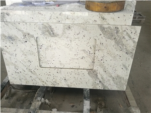 Andromeda White Granite Bath Tops Vanity Bathroom