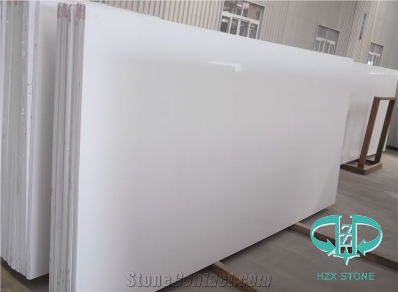 Artificial Pure White Marble for Floor Covering