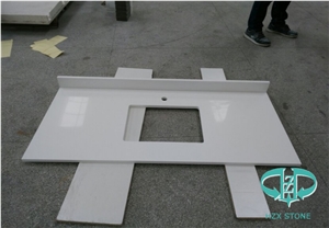 Artificial Pure White Quartz Countertop&Vanity Top