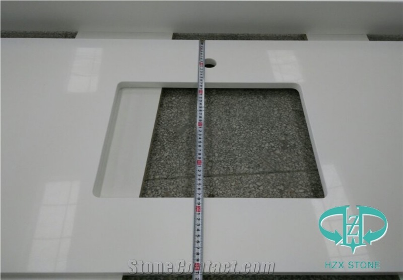 Artificial Pure White Quartz Countertop&Vanity Top