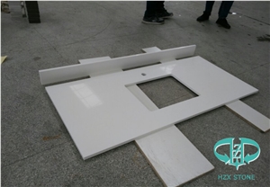 Artificial Pure White Quartz Countertop&Vanity Top