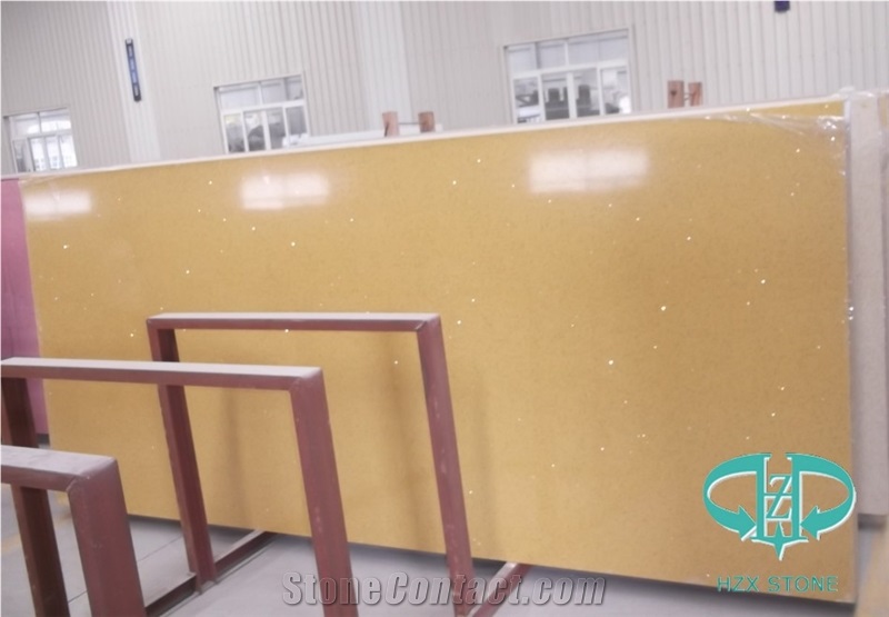 Artificial Yellow Stone Polished Slab