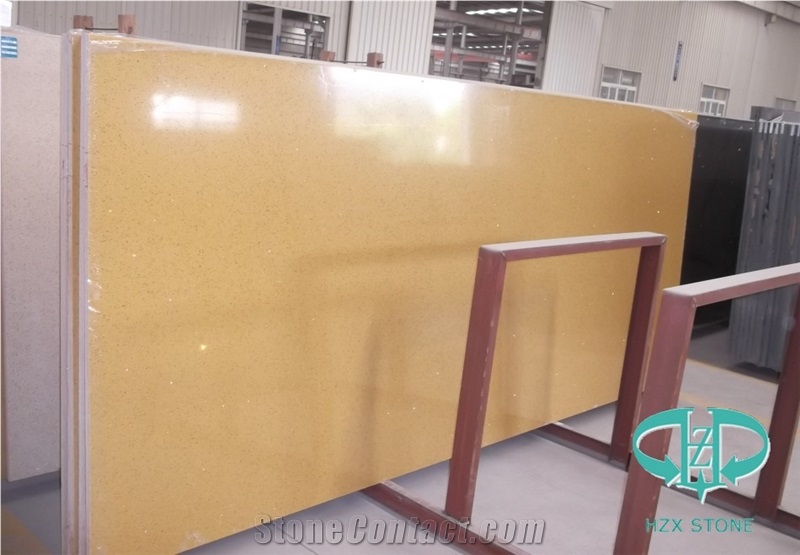Artificial Yellow Stone Polished Slab