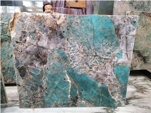 Backdrop Verde Paraiba Amazon Green Granite Slab