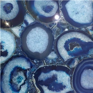 Backlit Semiprecious Stone Supplier Blue Agate Backlit Semiprecious Stone Supplier Blue Agate