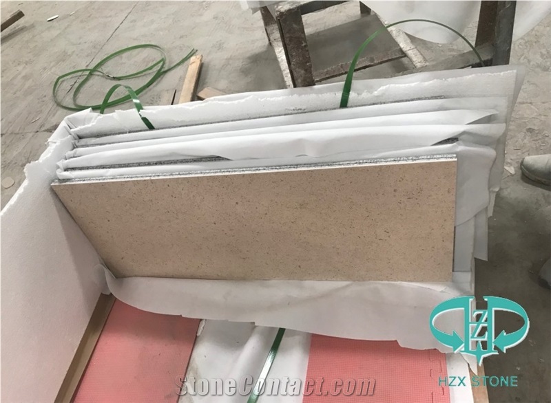 Beige Marble Composite Backing Granite for Flooring