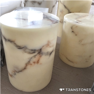 Beige Veins Alabaster Light Box Artificial Onyx