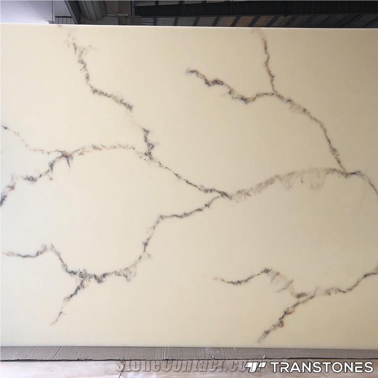 Beige Veins Alabaster Light Box Artificial Onyx