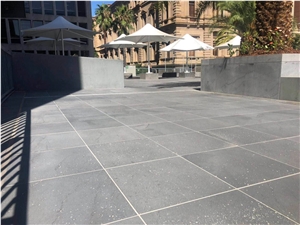 Black Basalt Lava Stone Tiles with Hole