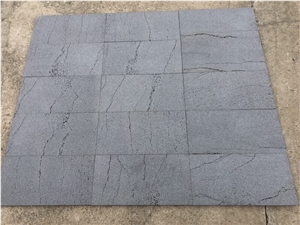 Black Basalt Lava Stone Tiles with Hole