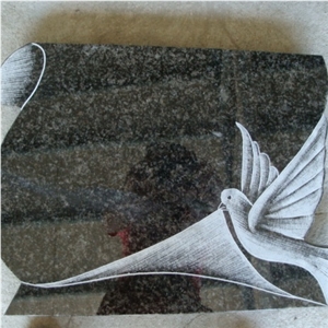 Black Granite Memorial Plaque