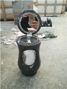 Black Impala Granite for Monumental Lamp