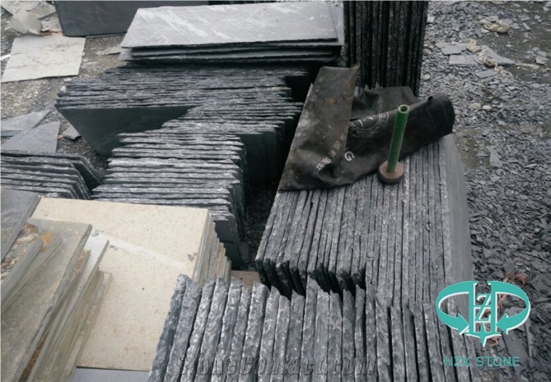 Black Slate Natural Edge for Floor&Roof&Wall Use