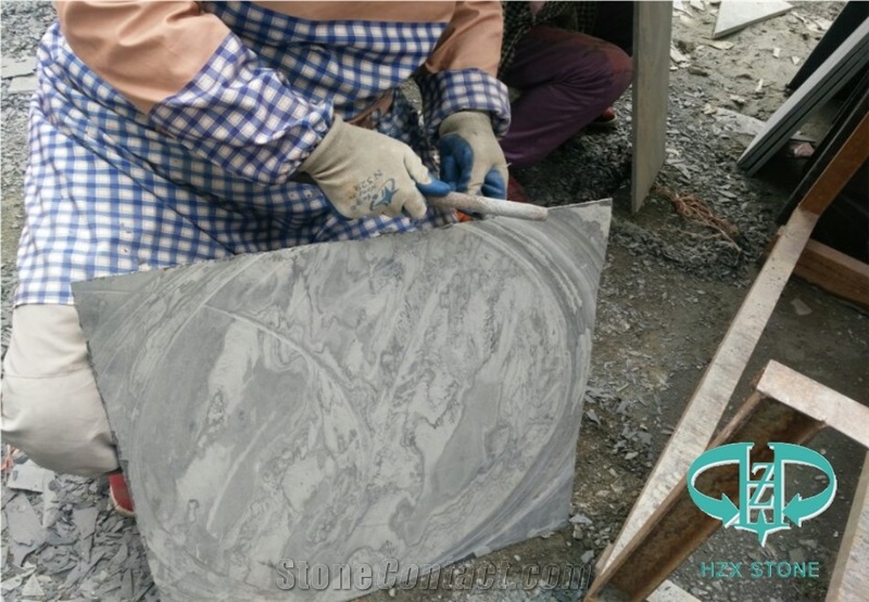Black Slate Natural Edge for Floor&Roof&Wall Use