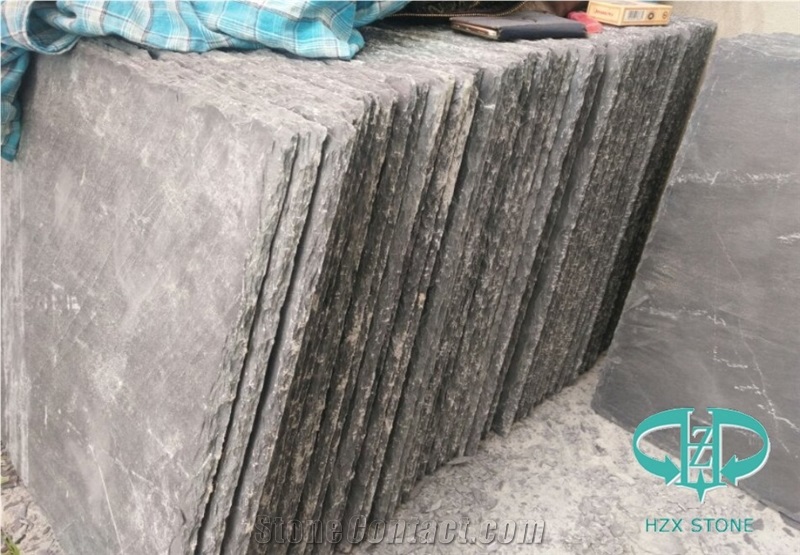 Black Slate Natural Edge for Floor&Roof&Wall Use