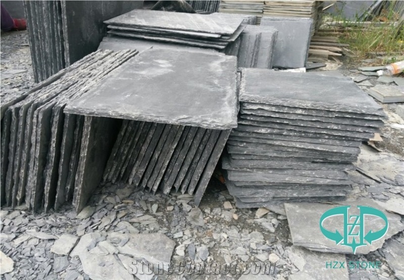 Black Slate Natural Edge for Floor&Roof&Wall Use