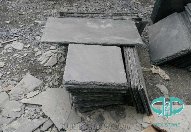 Black Slate Natural Edge for Floor&Roof&Wall Use