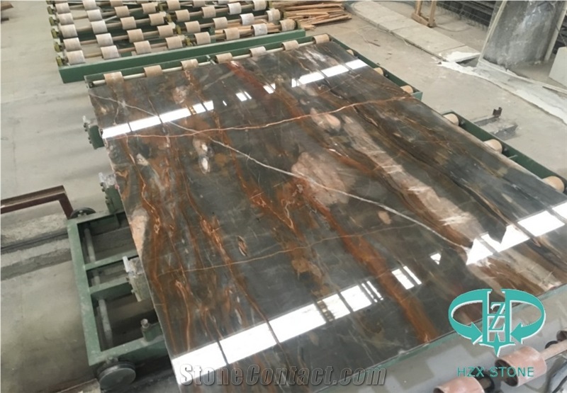 Blue Agate Slabs for Flooring - Walling