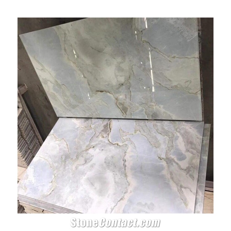 Blue Marble Tiles Polished Sky Blue Marble Steps