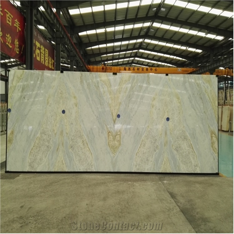 Blue River Marble/Green Jade Book Match Slabs