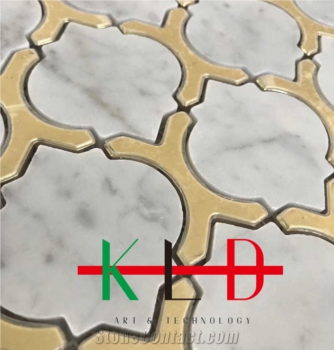 Border Design Metal Mosaic Waterjet