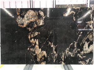 Brazil Cosmic Black Granite Wall Application