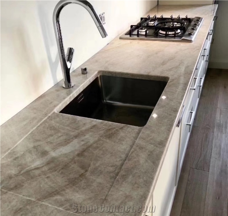Brazil Natural Beige Quartize Countertops & Sinks