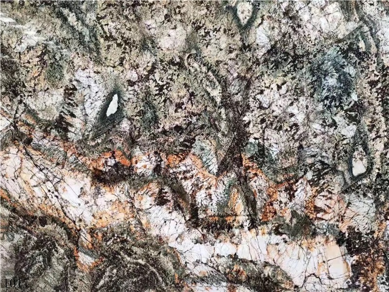 Brazil Rainforest Elf Marble Slab Book Matched