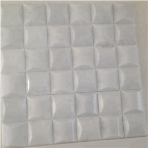 Bread Pattern Marble Mosaic 3d Tiles for Wall