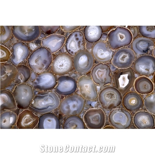 Building Matierals Brazil Agate Grey Semiprecious