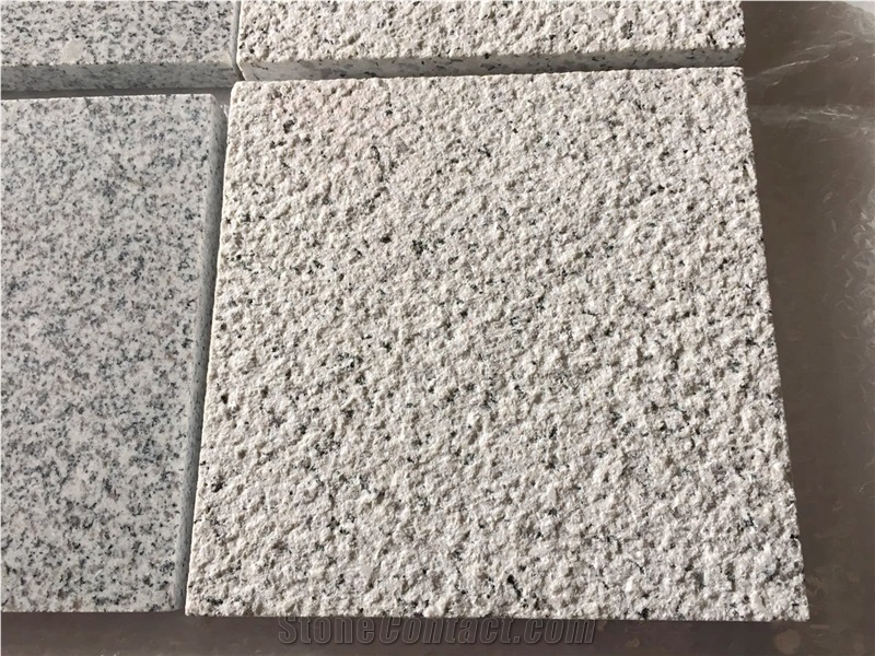 Bush Hammered G603 Light Grey Granite Paving