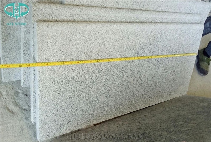 Bush Hammered G603 White Grey Pool Steps