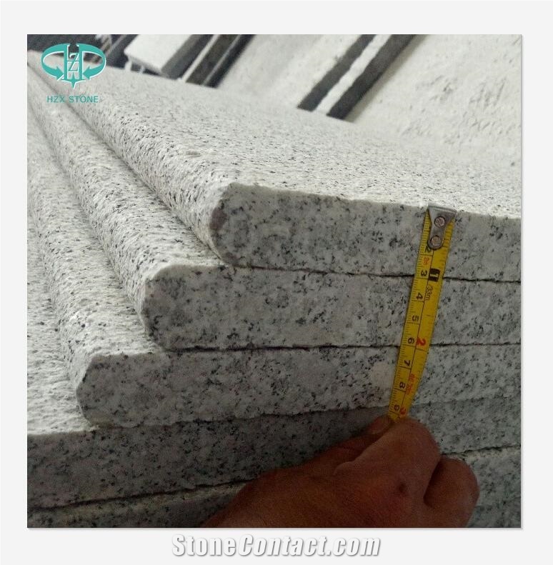 Bush Hammered G603 White Grey Pool Steps