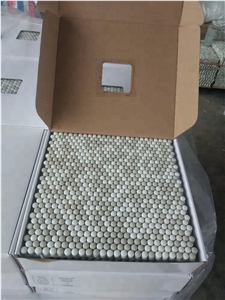 Calacatta Marble Mix Mother Of Pearl Mosaic